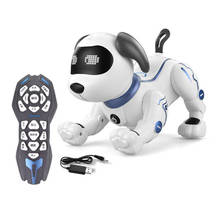 Robot inteligente con control de sonido eléctrico para niños, juguete interactivo de inducción de dibujos animados, para mascotas, gatos y perros 2024 - compra barato