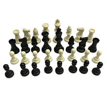 32pcs/set Chess Pieces Set Plastic Chess Game 64mm King Gift Easy to Carry No Board 2024 - buy cheap