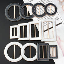 O Ring Metal Buckle Silk Scarf Buckle DIY Leather Bag Strap Belt Webbing Rectangle Adjust Tri-glide Pin Buckle Slider Accessory 2024 - купить недорого