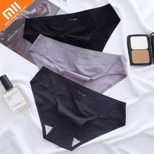 Xiaomi 1pcs Ice Silk Panties Ladies High Elastic Briefs Seamless Skin-friendly Sexy Fashion Thong Underwear Breathable Underwear 2024 - buy cheap