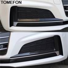 Tomefon-capa para farol dianteiro de neblina, acabamento com acabamento em fibra de carbono, acessórios automotivos para audi a5 2017, 2018, 2019 2024 - compre barato