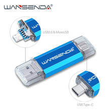 WANSENDA OTG USB Flash Drive 3 IN 1 USB 3.0 & Type C & Micro USB Pen Drive 512GB 256GB 128GB 64GB 32GB High Speed Pendrive 2024 - buy cheap