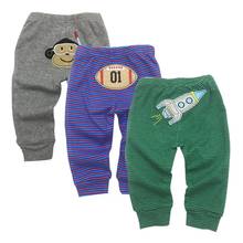 0-2years Baby Clothing Pants Boys Girls Spring Summer Cotton Elastic Waist Cartoon PP Trousers Newborn Infant 3pcs 2024 - buy cheap