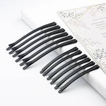 12Pcs/Set 6-8cm Matte Solid Black Barrettes Metal Hair Clips Styling Tools Fashion Girls Hair Accessories For Women Headwear 2024 - buy cheap