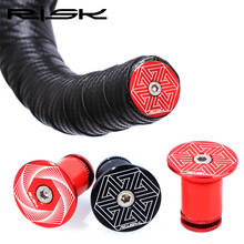 2pcs Aluminum RISK Road Bike Handlebar End Caps Mountain Bicycle Grips End Lock-On Plugs Grips Bar Covers Expanding Plug 15-21mm 2024 - buy cheap