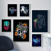 Astronaut Spaceman Space Travel Wall Art Canvas Painting Nordic Posters And Prints Wall Pictures For Living Room Art Print Decor 2024 - buy cheap