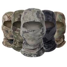 Pasamontañas militar Multicam, estampado de cara completa, protección para caza, pesca, Camping, casco de ciclismo, gorra táctica, bufanda de camuflaje 2024 - compra barato