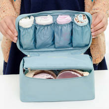 Mulheres Caixa De Armazenamento Underwear Bra Viagem Maquiagem Cosméticos de Higiene Pessoal Wash Travel Bag NEW 2024 - compre barato