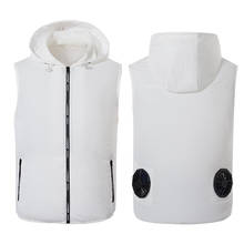 Summer Heatstroke Prevention Vest Jacket Cooling Fan Jackets Breathable Waistcoat Vest Air-conditioning Casual Brand Clothing 2024 - buy cheap