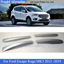 CAPQX Roof Luggage rack guard cover silver For Ford Escape Kuga MK3 2013  2014 2015 2016 2017 2018 2019 Luggage rack cover 2024 - buy cheap