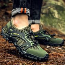 Summer Outdoor Hiking Shoes Men Trekking Anti-Skid Air Mesh Climbing Mountain Tracking Trekking Tourism Trail Plus Big Size 48 2024 - buy cheap