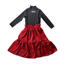 Vestido de retazos para niños y niñas, ropa de princesa, Tops de algodón con volantes, #2020, otoño e invierno, 1061 2024 - compra barato