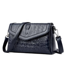 Popular luxury Women's Genuine Leather Handbags Women Messenger Bag Fashion Alligator Shoulder Crossbody Bags For Women 2024 - buy cheap