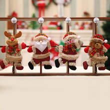 Adornos navideños para el hogar, árbol de muñeco de nieve de Papá Noel, muñeco de juguete, decoraciones colgantes para el hogar, 2020 2024 - compra barato