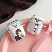 Funda de silicona TPU para Apple airpods 1 y 2, accesorios para auriculares inalámbricos, anime japonés, bungou, stray dogs, Dazai, Osamu 2024 - compra barato