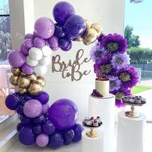 Kit de guirlanda de balão látex, balões de confete dourado, metálico, balão dourado, branco para chá de bebê, decoração de festa de aniversário de casamento 2024 - compre barato