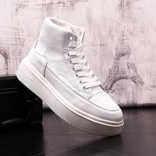 ERRFC New Arrival  Designer High Top Mens White Casual Comfort Shoes Lace Up Flat Platform Trending Leisure Younger Zapatos 2024 - buy cheap