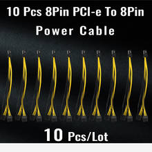 10 шт., 8-контактный силовой кабель PCI-e-8 Pin (6 + 2) PCI-e (гнездо-штырь) 210 мм 260 мм для материнской платы графической карты 2024 - купить недорого