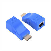 HDMI-совместимый удлинитель 1080P RJ45, сетевой HD-Удлинитель на 30 м по кабелю Ethernet CAT5e/6 UTP LAN для монитора HDTV 2024 - купить недорого