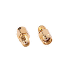 Sindax conector conectores rf coxial banhados a ouro, sma, adaptador fêmea para embutido rf masculino, 1 peça 2024 - compre barato