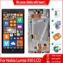 Tela de substituição para nokia lumia 5.0 RM-1045, tela lcd de 930 "aaa +++ com digitalizador e montagem de moldura 2024 - compre barato