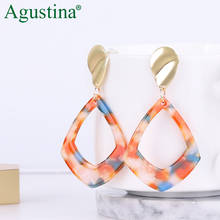 Agustina women drop earrings fashion jewelry dangle earrings pink acrylic long earrings geometry earring boho wholesale korean 2024 - buy cheap