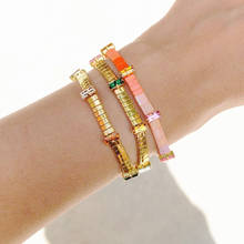 Women Square Crystal Beads Bracelet Bohemian Luxurious Elastic Arm Accessories браслеты для девушек2020 New Year Gift For Friend 2024 - buy cheap