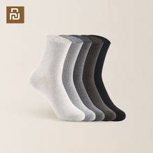 New  Youpin 3 pairs/5 pair of men's Japanese ribbed tube socks High quality combed cotton 2024 - buy cheap