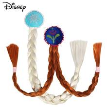 Disney Disney Elsa Anna Cosplay Princess Wig Clip Hair Band Accessories Children Braid Cartoon Pretend Play Toy Gift For Girls 2024 - buy cheap