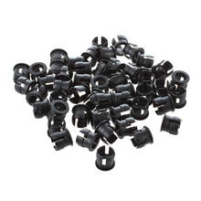 50 5 milímetros preto plástico led suporte caixa clipe painel de exibição 2024 - compre barato