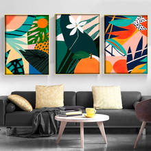 Pintura en lienzo de arte de pared, póster creativo de planta verde, impresión artística de pared nórdica, decoración de pared, pintura, póster en blanco y negro 2024 - compra barato