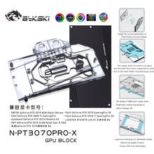 Bykski-Bloque de refrigeración por agua de 3070 GPU para Palit RTX 3070 GamingPro OC, refrigerador de cubierta completa para CPU GPU, N-PT3070PRO-X 2024 - compra barato