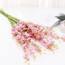 Искусственная Орхидея, Бабочка, цветы, Искусственный Мотылек, цветок орхидеи, вечерние, для дома, свадьбы, сделай сам, украшение, настоящее, на ощупь, домашний декор 2024 - купить недорого