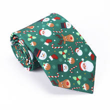 Gravata de poliéster com estampa de flocos de nece, gravata casual de natal para homens, padrão profissional, 8cm 2024 - compre barato