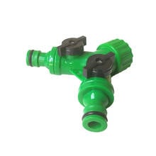 Y shape 2 way garden water tap connector Irrigation valve water Hose Pipe Splitter 2 Way Quick connector adapter 2024 - buy cheap