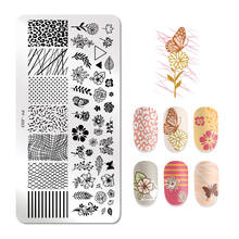 PICT You Nail Stamping Plates Flower Nail Art Plate Pictures Stencil Stainless Steel Nail Design Stamping Template DIY 2024 - buy cheap