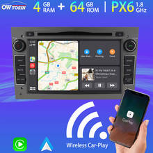 Radio Multimedia con GPS para coche, reproductor con Android 10, PX6, 4 GB + 64 GB, DVD, para Opel, Vauxhall, Holden, Antara, Vivaro, Vectra, C, B, Insignia 2024 - compra barato