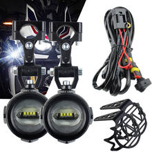 Luzes auxiliares para motocicleta bmw, lâmpadas de neblina r1200 gs, 40w, 6000k, para modelos r1200gs, f800gs, f700gs, f650, k1600 2024 - compre barato