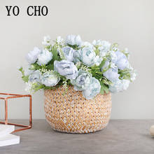 YO CHO 1 Bundle European Small Silk Peony Artificial Flowers 7 Heads Peony Home Photography Decoration Handmade DIY Faux Flores 2024 - buy cheap