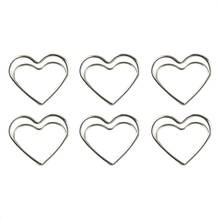 12pcs Metal Memo Holder Table Double Layer Heart Shape Place Card Holder Stand Wedding Banquet Double Heart Ring Message Holder 2024 - buy cheap