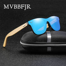 MVBBFJR Classic Men Bamboo Sunglasses Women Wooden Frame Mirror Shade Eyewear Vintage Fashion Cat Eye Sun Glasses UV400 Dropship 2024 - buy cheap