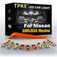 TPKE For 2000-2014 Nissan Maxima White Car Accessories Canbus Error Free LED Interior Light Reading Map Dome License Lamp Kit 2024 - buy cheap