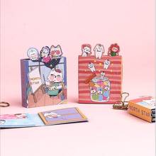 1pack Kawaii Cartoon Sticky Foldable Sticky Notes Memo Student Reward Stationery Diary Memo Pad Word Bookmark Office Supplies 2024 - buy cheap