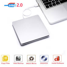Ultra Slim USB2.0 External DVD Drive/Burner/Optical Drive CD RW DVD RW Superdrive Disc Duplicator Compatible with Mac and Laptop 2024 - buy cheap