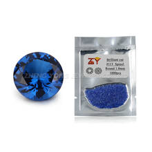 Piedras preciosas de espinela sintética azul zafiro de corte redondo, 1mm a 3mm, 500 unids/lote, Envío Gratis 2024 - compra barato