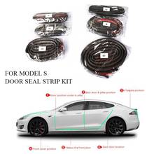 Kit de fita vedante para porta de carro, isolamento de ruídos, vedação meteorológica, à prova de som, para tesla model s 2024 - compre barato