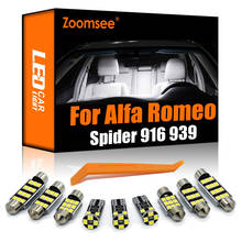 Zoomsee-LED Interior para Alfa Romeo Spider 916, 939, 1995-2010, Canbus, luz de lectura de mapa de cúpula Interior, piezas de lámpara de coche 2024 - compra barato
