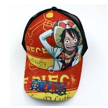 Anime Pirate King Luffy Sun Cap Casual Adjustable Summer Mesh Hat for Men Women 2024 - buy cheap