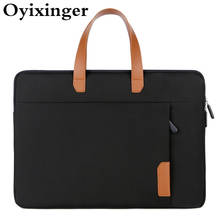 OYIXINGER-bolso impermeable Oxford para ordenador portátil, bolsa informal con doble cremallera, Unisex, para 13, 14, 15, macbook y lenovo 2024 - compra barato