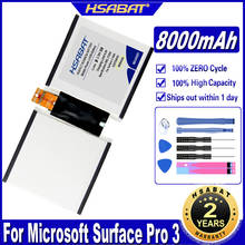 HSABAT-batería para ordenador portátil modelo G3HTA003H, G3HTA007H, G3HTA004H, 8000mAh, para Microsoft Surface Pro 3 Serie 1645, Tablet y PC 2024 - compra barato